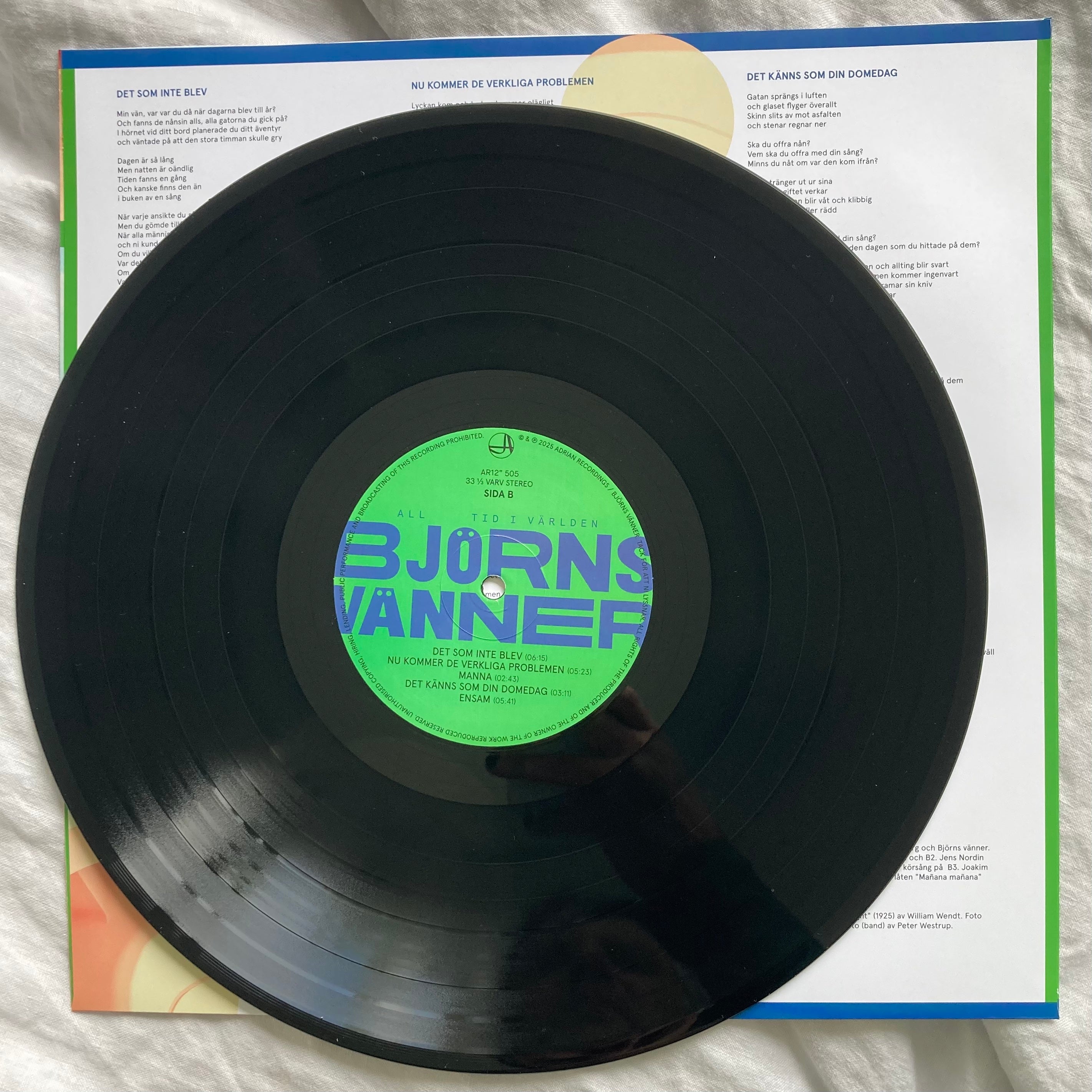 Björns vänner - All tid i världen (Vinyl) - Förhandsbeställning