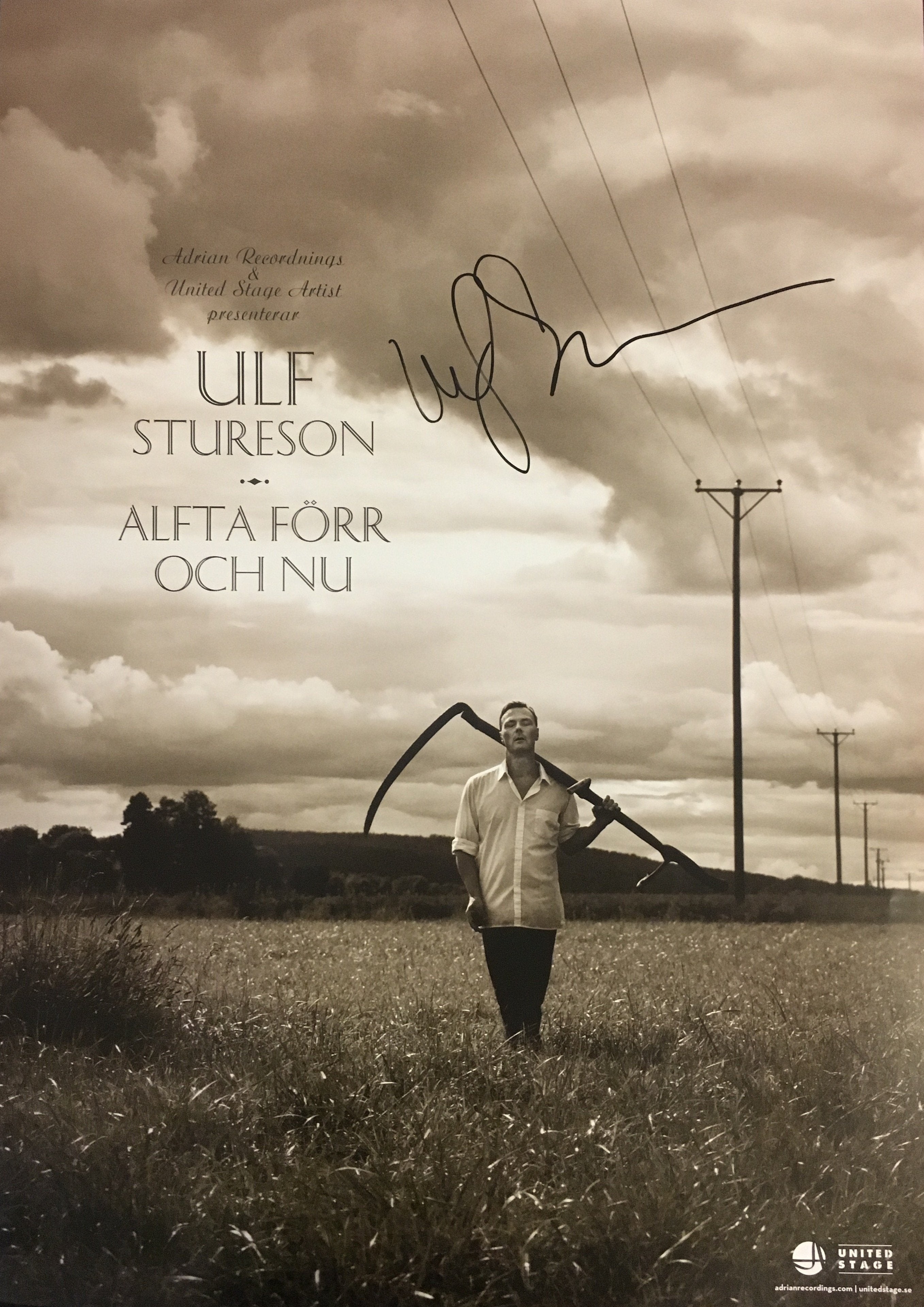 Ulf Stureson - Alfta förr och nu (Poster - Signerad)