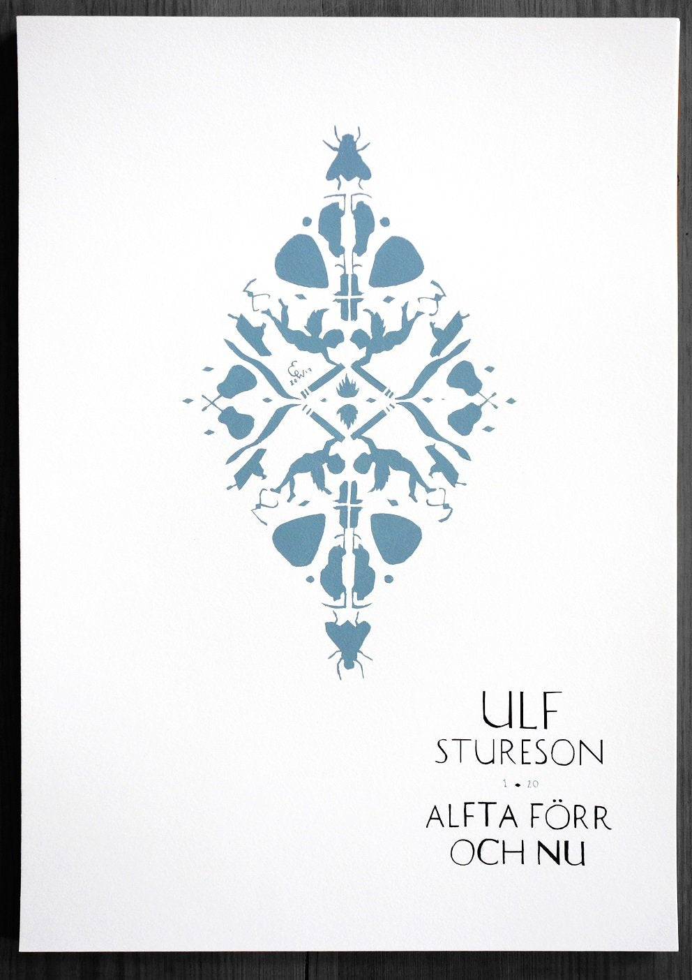 Ulf Stureson - Limiterad handmålad affisch - Alfta förr och nu
